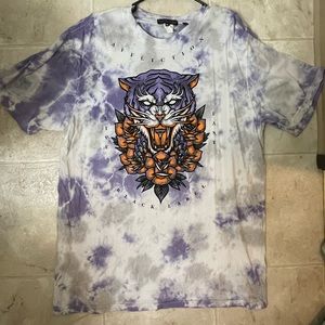 Affliction Purple Tie-dye Tshirt